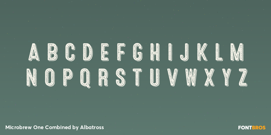 Microbrew One Combined Font Poster #2