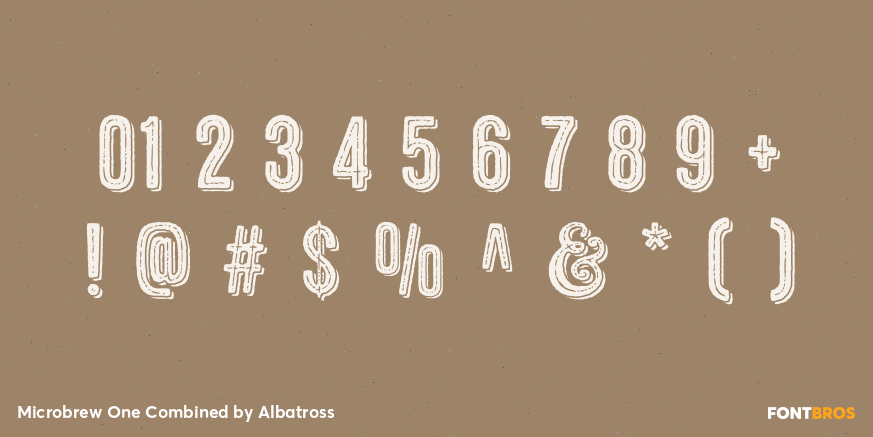 Microbrew One Combined Font Poster #4