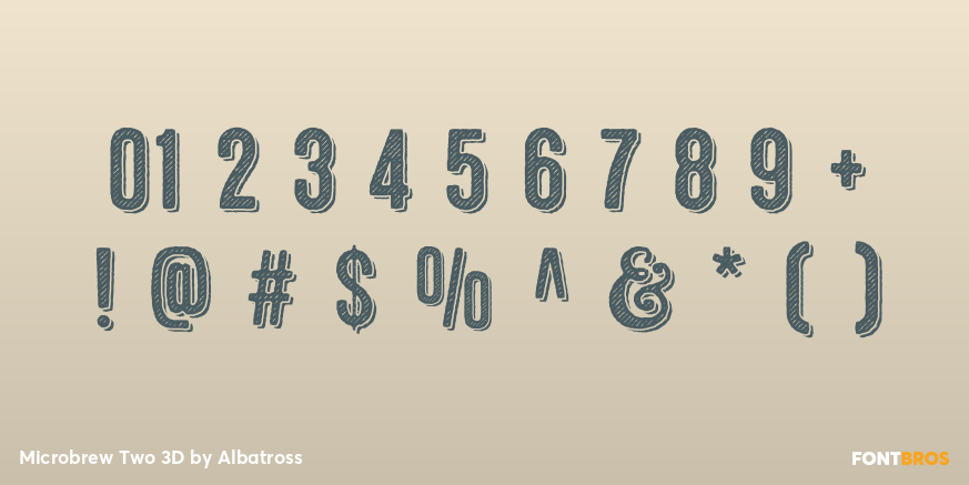 Microbrew Two 3D Font Poster #4