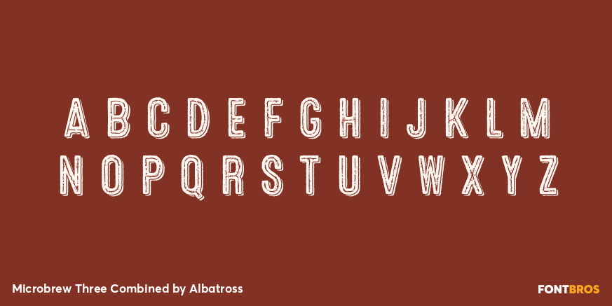 Microbrew Three Combined Font Poster #2