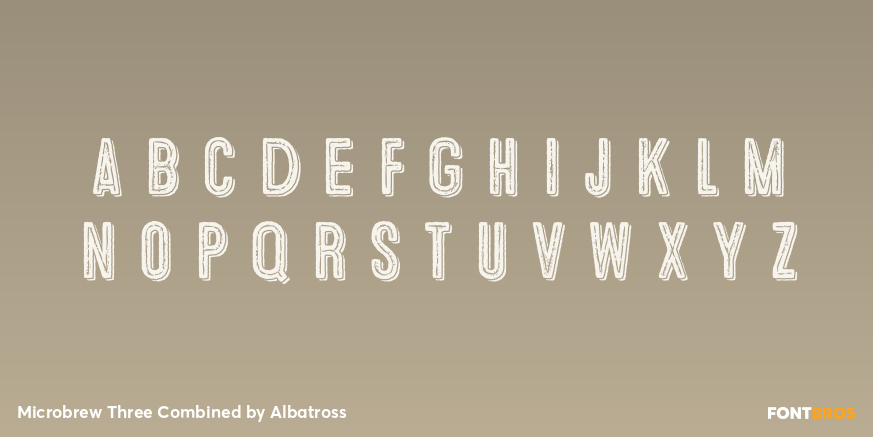 Microbrew Three Combined Font Poster #3