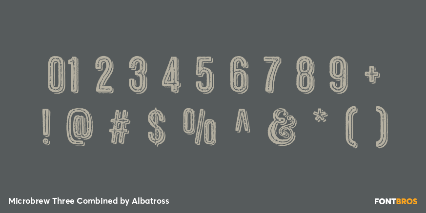 Microbrew Three Combined Font Poster #4
