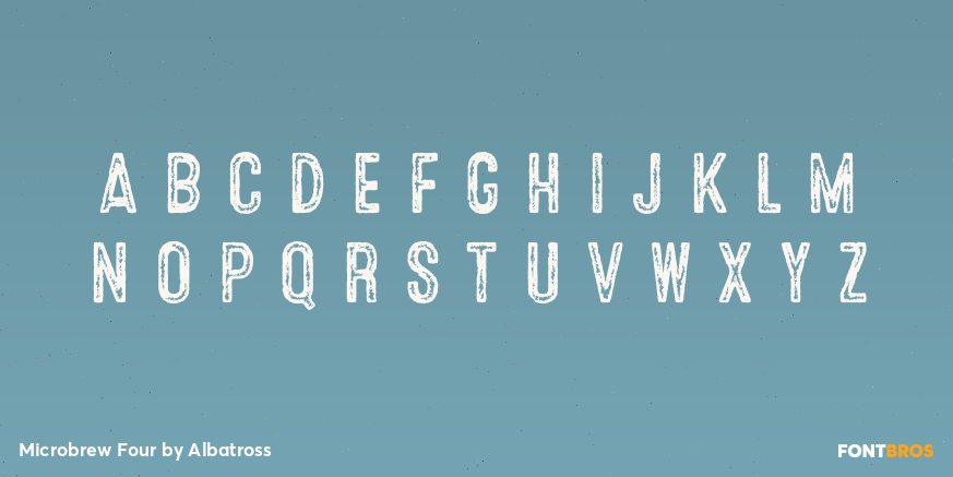 Microbrew Four Font Poster #2