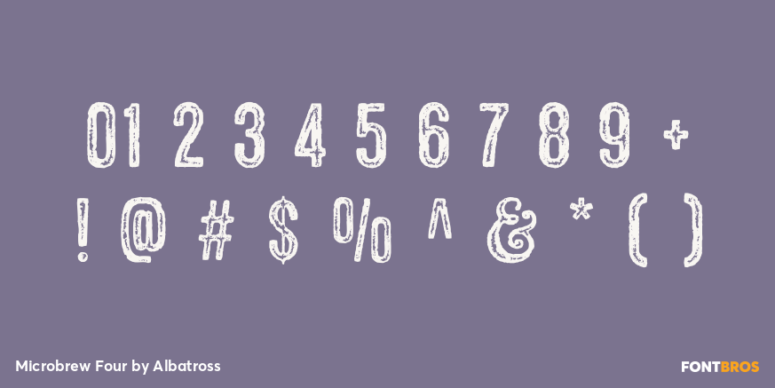 Microbrew Four Font Poster #4