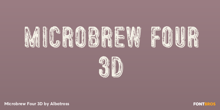Microbrew Four 3D Poster