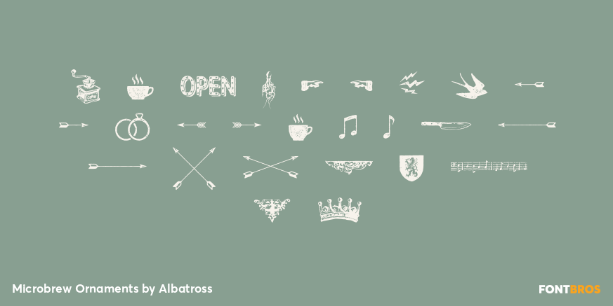 Microbrew Ornaments Font Poster #2