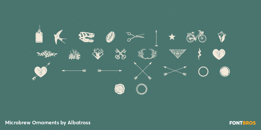 Microbrew Ornaments Font Poster #3