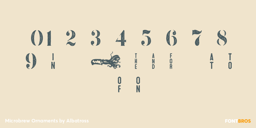 Microbrew Ornaments Font Poster #4