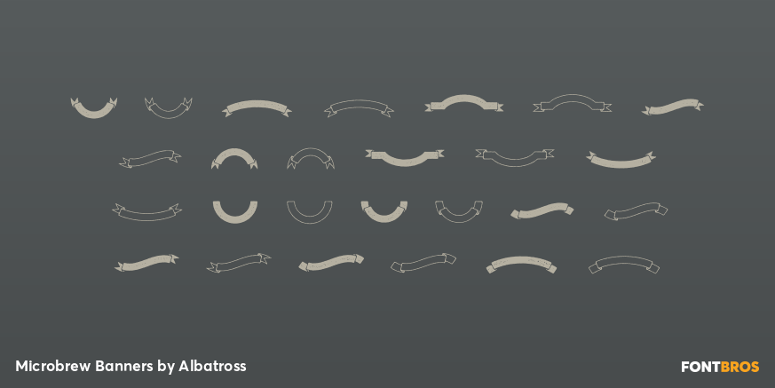 Microbrew Banners Font Poster #2