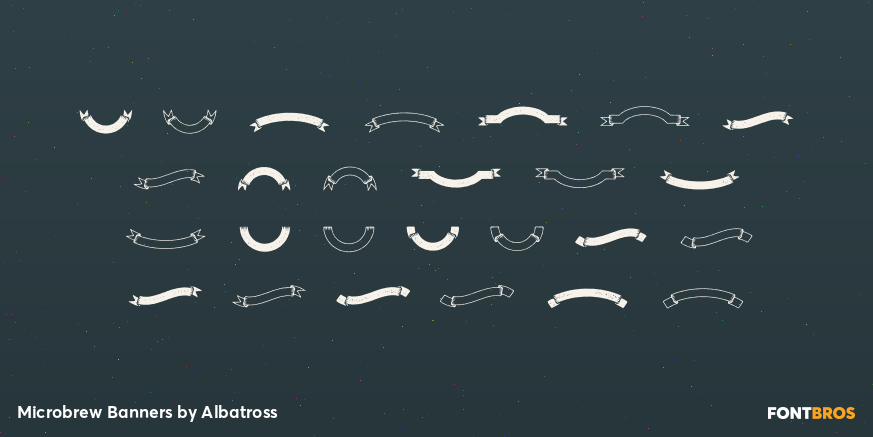 Microbrew Banners Font Poster #3