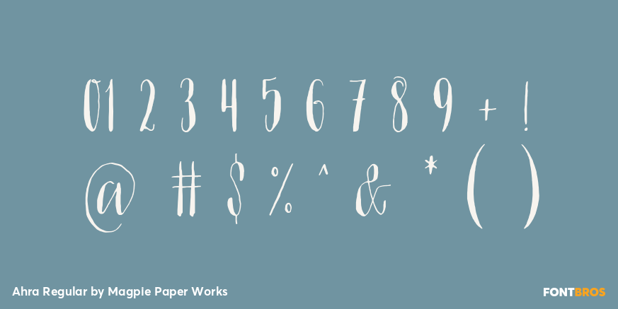 Ahra Regular Font Poster #4