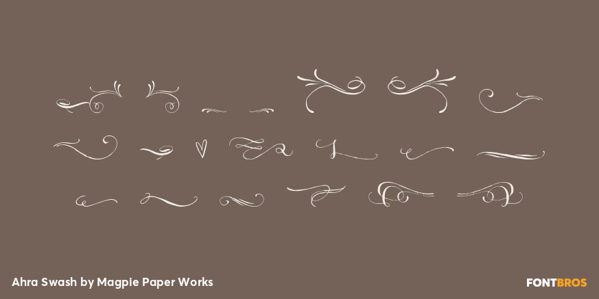 Ahra Swash Font Poster #1