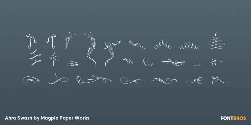 Ahra Swash Font Poster #2