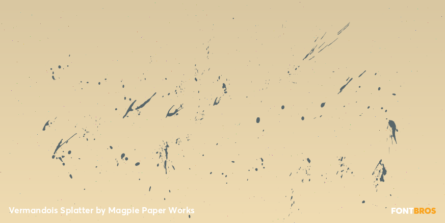 Vermandois Splatter Font Poster #2