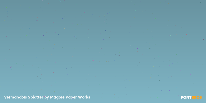Vermandois Splatter Font Poster #4