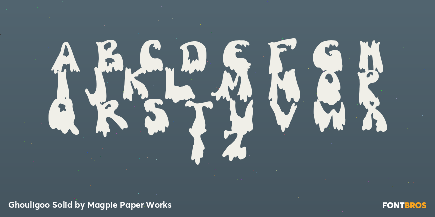 Ghouligoo Solid Font Poster #3