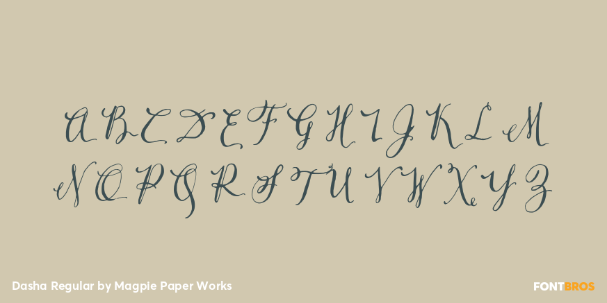 Dasha Regular Font Poster #2
