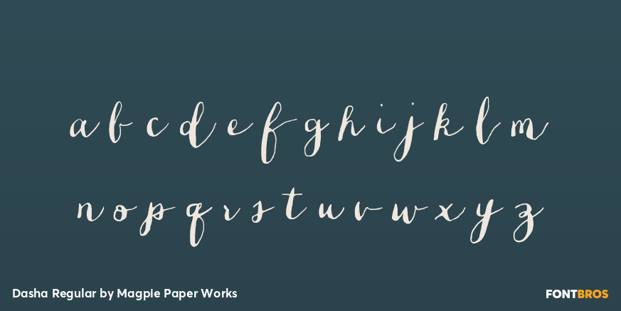 Dasha Regular Font Poster #3