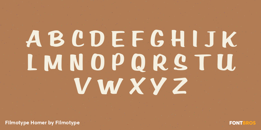 Filmotype Homer Font Poster #2