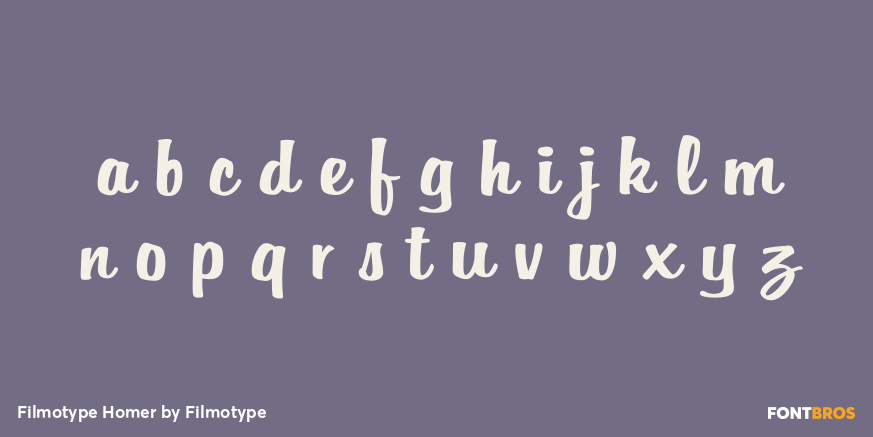 Filmotype Homer Font Poster #3