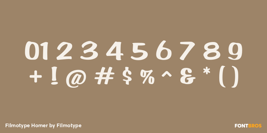 Filmotype Homer Font Poster #4