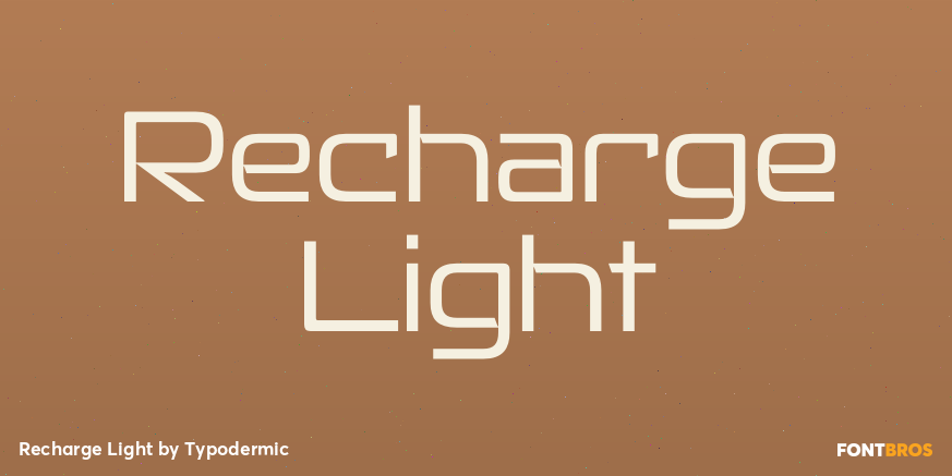 Recharge Light Font Poster #1