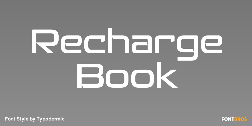 Recharge Book Font Poster #1