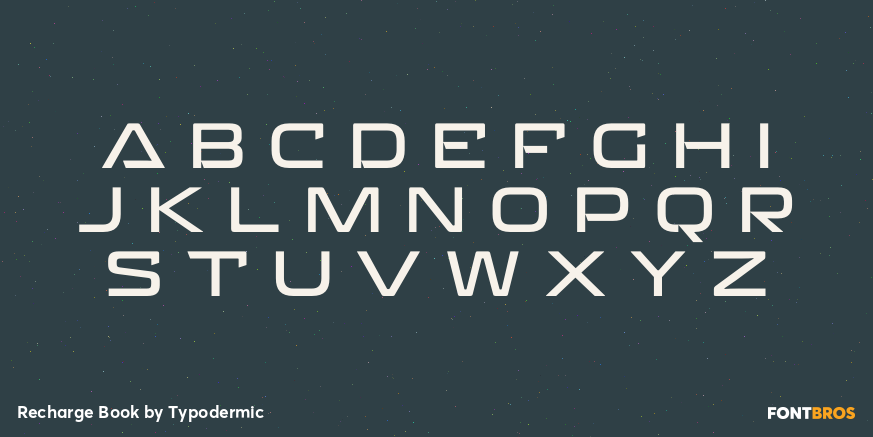 Recharge Book Font Poster #2