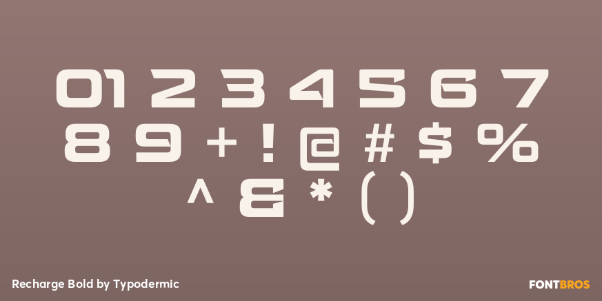 Recharge Bold Font Poster #1