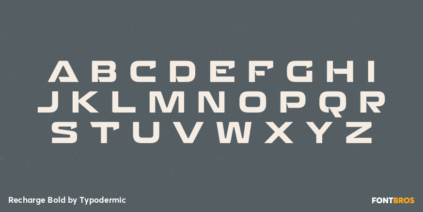 Recharge Bold Font Poster #1