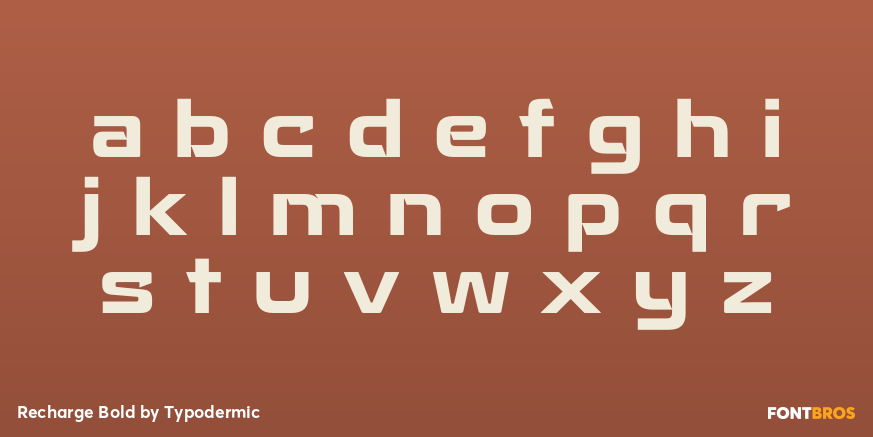 Recharge Bold Font Poster #1