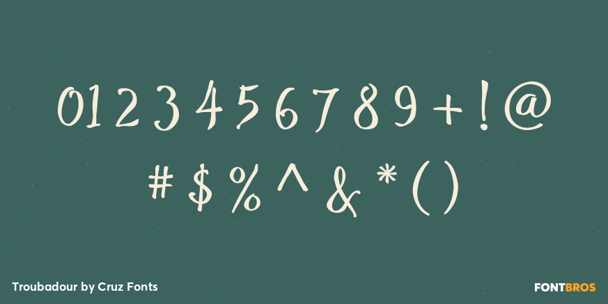 Troubadour Font Poster #4