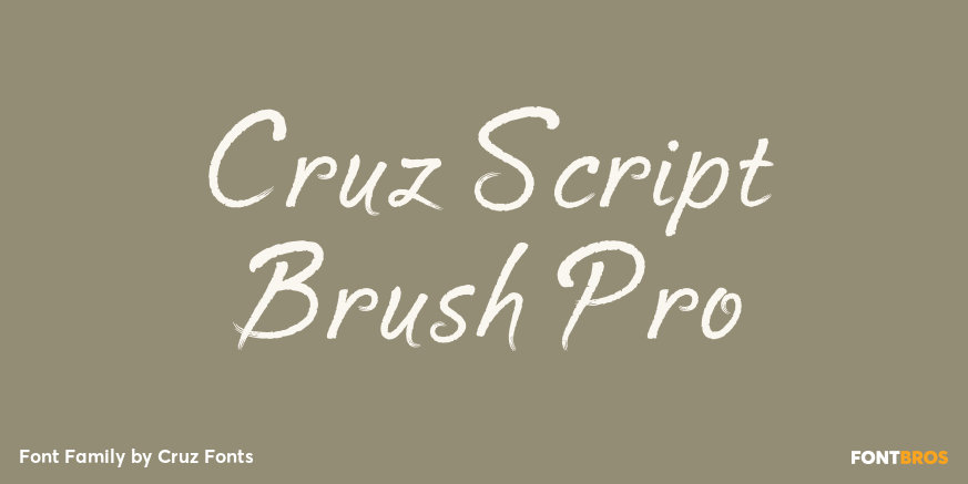 Cruz Script Brush Pro Poster