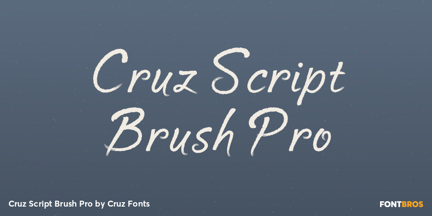 Cruz Script Brush Pro Poster
