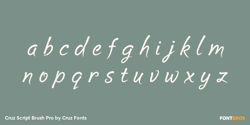Cruz Script Brush Pro Font Poster #1