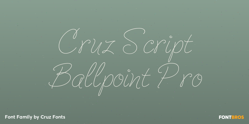 Cruz Script Ballpoint Pro Poster