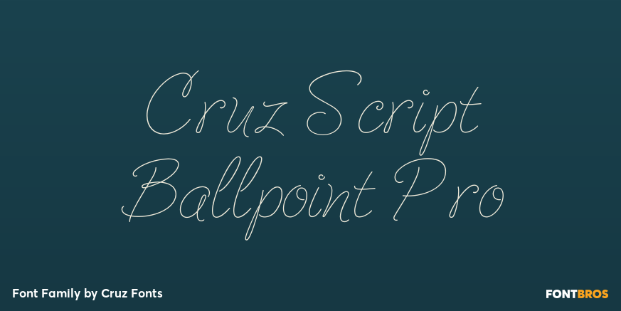 Cruz Script Ballpoint Pro Poster