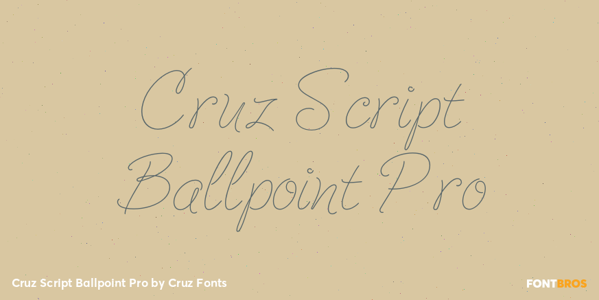 Cruz Script Ballpoint Pro Poster