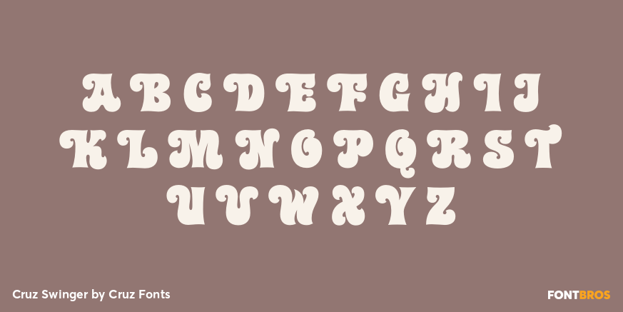 Cruz Swinger Font Poster #2