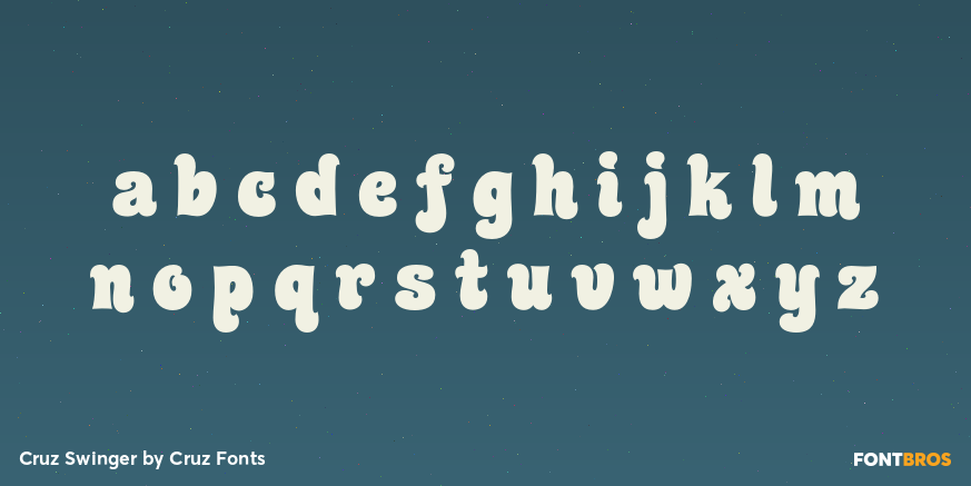 Cruz Swinger Font Poster #3