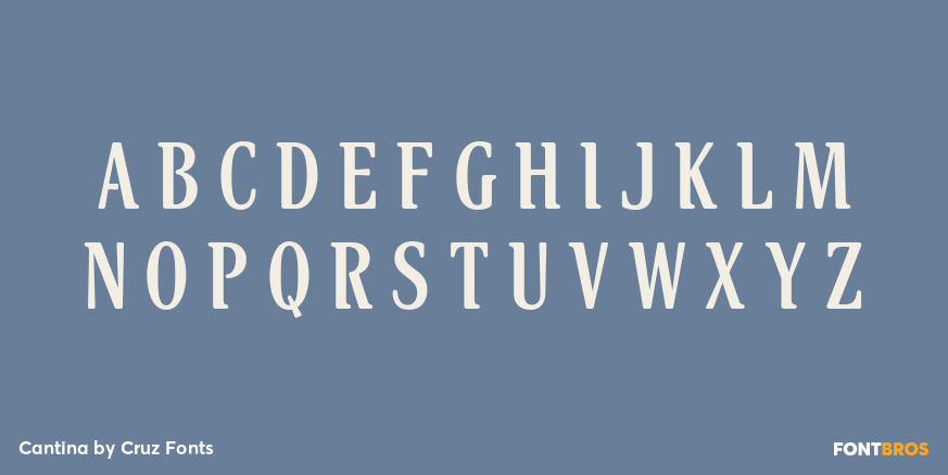 Cantina Font Poster #1