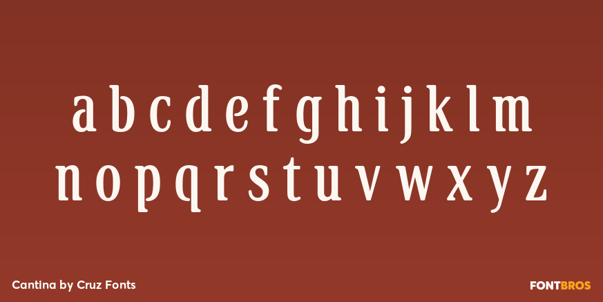 Cantina Font Poster #1
