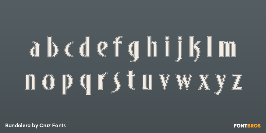 Bandolera Font Poster #3