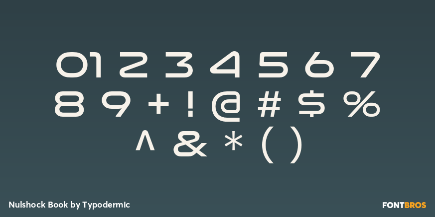 Nulshock Book Font Poster #4