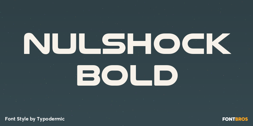 Nulshock Bold Font Poster #1