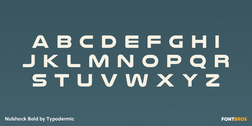 Nulshock Bold Font Poster #1
