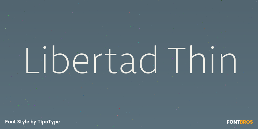 Libertad Thin Font Poster #1