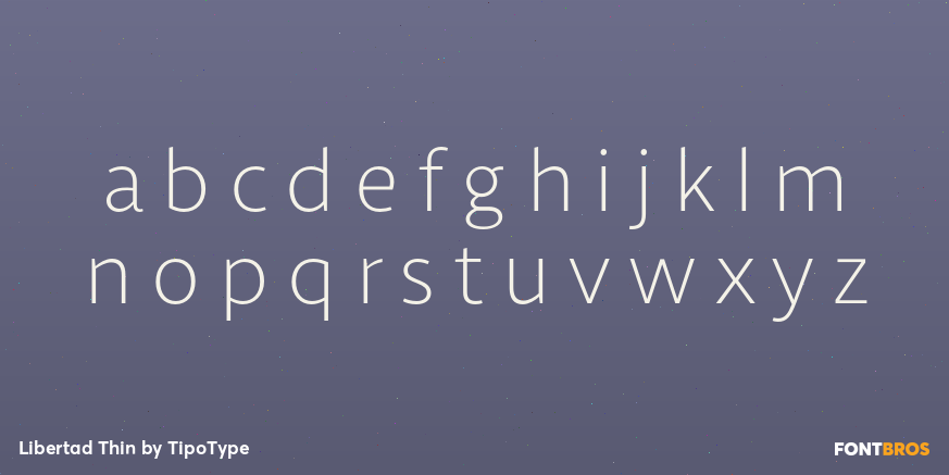 Libertad Thin Font Poster #1