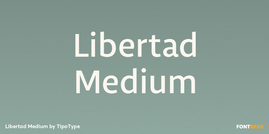 Libertad Medium Font Poster #1