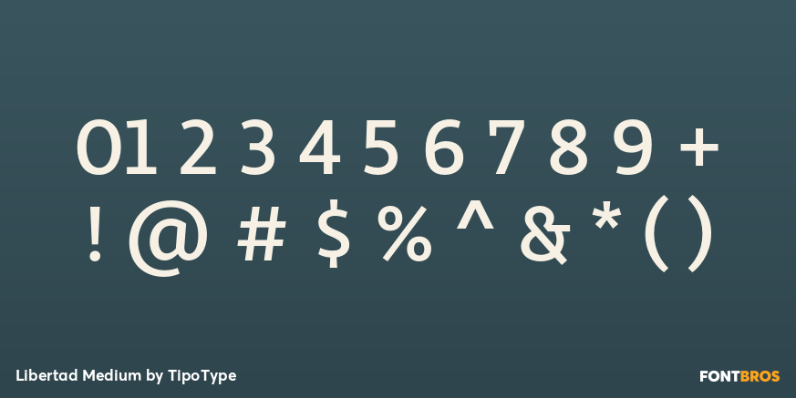 Libertad Medium Font Poster #4